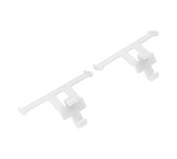 LUCKDANO Clogs Chaussures Décor de l'aile de la Queue, Croc Charms ABS Matériaux 1 Paire Croc Accessoires Pantors la Fin Decoration Tail Ornement (WHITE)