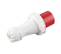 LUCKDANO Connecteur de Prise Industrielle Prise Industrielle CEE Connecteur d'aviation IP67 évalué 5 Broches 63A 220-415V Rouge pour une Utilisation en Extérieur