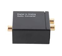 LUCKDANO Convertisseur Audio Numérique vers Analogique - Boîtier de Commutation Audio Optique vers, Convertisseur Coaxial/Toslink vers L/R - Design Compact, Plug and Play, adapté pour Un Usage