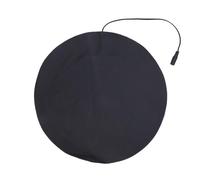 LUCKDANO Coussin Chauffant Circulaire Coussin Chauffant USB pour Petits Animaux de Compagnie - Plaque Chauffante Ronde en Cuir PU avec 3 Niveaux de Température Réglables