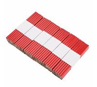 LUCKDANO Crayons de Charpentier, Crayon de Construction Rouge Dur de Charpentier Noir avec Conception à Double Usage à Usage 72pcs Octogonal pour le Marquage du Bois