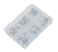 LUCKDANO Décorations D'art D'ongle, Pierres Précieuses D'Ongles en Verre pour Manucure Bricolage, avec Brosse à Ongles, pour Salon Professionnel, Usage Domestique, Décoration Artisanale