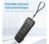 LUCKDANO Détecteur de Rayonnement Nucléaire Portable Compteur Geiger Portatif Mesure des Rayons X en Temps Réel Rayons γ β Écran TFT de 0,96 Pouces Outil de des Rayonnements Domestiques (BLACK)