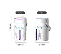 LUCKDANO Diffuseur Humidificateur 1000 Ml avec Lumière Colorée - Diffuseur d'huiles Essentielles Ultra Silencieux pour Chambre à Coucher, Arrêt Automatique, Conception de Remplissage par le Haut,