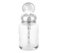 LUCKDANO Distributeur de Bouteilles d'acétone Distributeur Professionnel de Dissolvant pour Nail Art - à Pompe en Verre de 80 Ml pour Dissolvant de Vernis Gel - Accessoire de Manucure Facile à