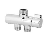 LUCKDANO Douche Divertisseur, Douche à 3 Voies Soupape de de Soupape de Vanne de de G1 / 2 Murale pour les Accessoires de Salle de Bain à la Maison