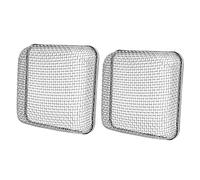 LUCKDANO Écrans de Camping-car pour 2 Pièces d'évent de Four de Camping-car 4,5 X 4,5 Pouces, Couvercle Anti-insectes Volants en Acier Inoxydable Robuste, Chauffage de, Grille d'aération en