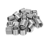 LUCKDANO Écrou d'insertion de Réparation de Filetage en Acier Inoxydable M12 X 1.5, Manchon de Filetage de Fil Durable pour Les Besoins Industriels, 20 Pièces (1.5D)