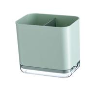 LUCKDANO Égouttoir à Couverts Baguettes Égouttoir à Baguettes - à Couverts Multifonctionnel avec Bac d'égouttage, Plastique, Rangement de Cuisine élégant pour Cuillères, Fourchettes et (GREEN)