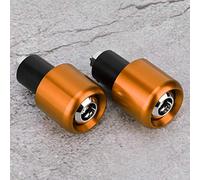 LUCKDANO Embout de Guidon, 2 Pièces Accessoire de Modification de Moto Bouchon d'extrémité de Guidon pour de 22 Mm de Diamètre (GOLD)