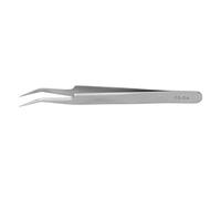 LUCKDANO En Acier Inoxydable Haute Précision Extensions de Cils Pointues Tweezers Nail Art Tools pour (Head-5B-SA incliné)