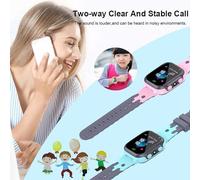 LUCKDANO Enfants Smart Watch pour Garçons Filles Smartwatch avec 2 Voies LBS Positionnement SOS Caméra Jeux Réveil Salle de Classe Mode Clôture sécurité Les âges 4-12 (Pink)