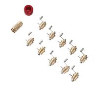 LUCKDANO Ensemble de Remontoir à Ressort Principal - Kit d'outils de Réparation de Montre en Laiton pour Horlogers Bricoleurs - Rangement Ergonomique, Durable et Pratique - Accessoires Essentiels