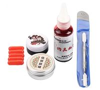 LUCKDANO Ensemble D'outils Professionnels pour Effets de Maquillage, Fausses Blessures, Cicatrices de Sang, Cire FX, pour Fêtes d'halloween et Maquilleurs D'effets Spéciaux