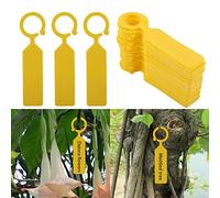 LUCKDANO Étiquettes de Plante, Marqueur de Jardin étiquettes de Plante Plant Tree Nursery Se Semis Tags de Jardin Décor de 100 PC (YELLOW)