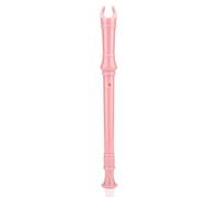 LUCKDANO Flûte à Bec Soprano à 8 Trous - Instrument ABS Sûr et Durable pour Enfants - Son Précis et Entretien Pratique - Couleur Rose (Pink)