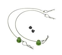 LUCKDANO Goupille de Corps -jeu de Broches de Pince de Fil de Coque de Corps Perdu pour Clips Métalliques de Voiture HSP ECX /10 RC Rouge (GREEN)