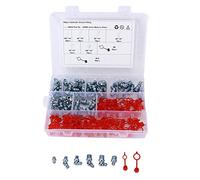 LUCKDANO Graisse Zerk avec 160 Pièces de Raccords de Graisse Hydrauliques - 6 Tailles de Type Coude Droit Hexagonal pour Voitures, Motos, Camions et Fermes