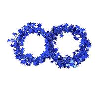 LUCKDANO Guirlande de Petites étoiles de 7,5 M - Décoration de Noël en Fil de Fer, Couronne d'étoiles Colorées pour les Mariages et les Fêtes (BLUE)