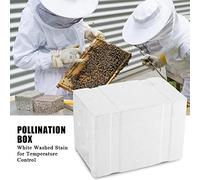 LUCKDANO Harvest Bee Beekeeping King Box Boîte de Pollinisation - Matériau EPS Facile à Utiliser, Parfait pour la Pollinisation du Jardin, Prend en Charge la Construction Naturelle en Nid