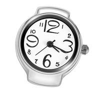 LUCKDANO Horloge Annulaire élégante, Unisexe, Montre à Quartz Classique, Garde l'heure Précise, Adaptée aux Dates, aux Fêtes ou à Un Usage Quotidien. (White)