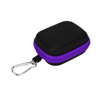 LUCKDANO Huile Essentielle Cas de Stockage Portable Mini Sac de Voyage pour 6 Bouteilles 5ml Coussin séparé Grilles Compact Corps Rouge Violet Bleu Noir Rose Rose Applicable Costume pour (Pink)