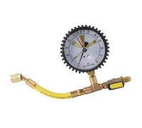 LUCKDANO Jauge de Test de Pression d'azote pour Climatisation, Réfrigération, 1/4 SAE Pouce - Test de Pression Précis pour R134a, R22, R407C, R410A, R404A - Professionnel