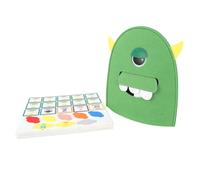 LUCKDANO Jouet d'apprentissage de L'alphabet Interactif en Feutre, Reconnaissance des Lettres ABC, Jeu de Lecture D'orthographe Assorti pour Enfants D'âge Préscolaire, Jeu éducatif