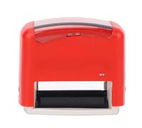 LUCKDANO Kit de Tampon personnalisé Red Red Flexible Numbers Personnalisables Lettres et Symboles Stamp pour le Bureau à Domicile étiquetage ABS Plastique
