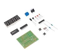 LUCKDANO Kits d'Horloge Numérique, Kit de Bricolage à Horloge Numérique à 4 Chiffres avec Une Deuxième Fonction de Correction d' ' de Soudure électronique à 4 Chiffres pour Les écoles