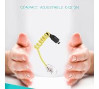 LUCKDANO La Lampe LED Portable GameBoy Advance Est une Lampe Blanche Flexible en Forme de Ver Qui Ne Nécessite Aucune Pile et Est Directement Alimentée, Vous Permettant d'ajuster l'angle de pour