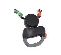 LUCKDANO Laisse pour Chiens Rétractable Double Laisse de Compagnie avec Corde Réfléchie à Une Main et Système de Verrouillage pour Marcher Simultanément 2 Chiens (Black)