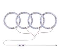 LUCKDANO Lampes de Culture pour Plantes d'intérieur 3 Têtes 6,2 W 301,7 Lm 4000 K Lampe de Culture Alimentée par USB avec Minuterie et 5 Luminosités à intensité Variable pour Plantes Succulentes et