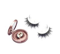 LUCKDANO Les Faux Cils Réutilisables Auto-adhésifs Pas de Cils à Aspect Lavables Nécessaires avec des Bandes Adhésives Remplaçables pour des Yeux Plus Charmants Plus Charmants (Style de fée à la