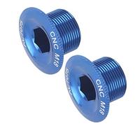 LUCKDANO Lot de 2 Boulons de Manivelle de Vélo de Montagne en Alliage D'aluminium Haute Résistance pour Pédalier Creux intégré Prowheel (M18 Bleu)