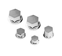 LUCKDANO Lot de 30 Cache-écrous à Vis pour Moto - Ajustement Universel pour, et - Plastique Antirouille de Haute qualité 7 Couleurs élégantes Disponibles (SILVER)