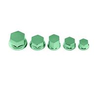 LUCKDANO Lot de 30 Cache-écrous à Vis pour Moto - Ajustement Universel pour, et - Plastique Antirouille de Haute qualité 7 Couleurs élégantes Disponibles (GREEN)