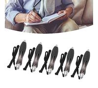 LUCKDANO Lot de 5 Gros Stylos Lestés à Prise Large - Stylo à Prise Facile pour L'arthrite, le Parkinson, Faible Force de Préhension - Antidérapant, Multifonctionnel, Réduit la Fatigue des