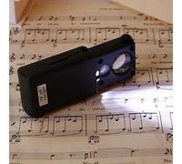 LUCKDANO Loupe de Poche LED - Loupe de Bijoux 30X/60X avec Lumière UV - Coulissante Portable pour la Détection de Devises et les Inspections Détaillées