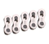 LUCKDANO Maillon de Chaîne de Vélo 5 Paires de Connecteurs de Maillon Principal de Chaîne à Dégagement Rapide pour Vélo Robuste pour 8/9/10 Vitesses, Acier Antirouille, Installation Facile sans