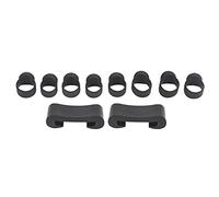 LUCKDANO Manchons de Doigt de Tambour de Langue 8 Pièces, Accessoire de Percussion en Silicone avec 2 Supports de Baguettes pour une Expérience de Jeu Améliorée