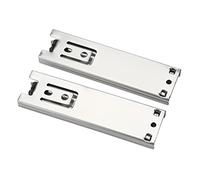 LUCKDANO MINI COURT DU DESTRERS GUIDES DU GUIDE DURABILE Rail Complet Full Extension Hardware for Kitchen Armotboard - Ensemble de 2PCS