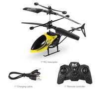 LUCKDANO Mini Jouet télécommandé D'hélicoptère RC avec Une Portée de 15 M, Temps de Charge de 20 Minutes pour Les Enfants, Vol en Intérieur Amusant, Léger, Durable, (Yellow)