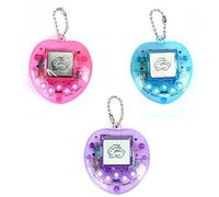 LUCKDANO Mini Machine de Jeu Portable en Forme de Cœur pour Animal de Compagnie - 168 Animaux Virtuels Parmi Lesquels Choisir pour Améliorer la Coordination Cérébrale des Enfants et Offrir Un