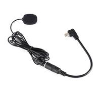 LUCKDANO Mini Microphone de 3,5 Mm, Microphones Lavillaires à Collier Externe Lavalier avec Câble Adaptateur Clamp/Holder Noir sur Micro