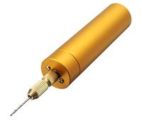 LUCKDANO Mini Perceuse à Main à Moteur électrique en Aluminium 5V DC + 10 Embouts Hélicoïdaux, Outil de Bricolage pour le Bois et les PCB - Compact, Haute Vitesse, Polyvalent