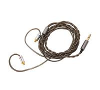 LUCKDANO MMCX Câble pour écouteurs Prise 3,5 Mm Fil de Mise à Niveau en Cuivre plaqué Argent Compatible avec IE300 IE600 IE900 - Qualité Sonore Améliorée, Conception Flexible et Durable, 3,9 Pieds