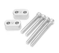 LUCKDANO Moix d'ésières de Guidon, Colonnecteur MOTOBAR MOTOBAR MOTOBARE Alliage Alliage MOTOBARE Montre pour 900 / RALLAGE/Pro/GT 2020 (B Argent)