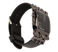 LUCKDANO Montre Numérique LED Binaire en Forme de Crabe pour Garçons et Hommes - Bracelet en Silicone Unique, Chronométrage Précis, Affichage coloré, Design élégant