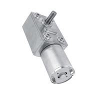 LUCKDANO Moteur électrique avec Motoréducteur à Vis sans Fin Réversible à Couple élevé - Moteur de Réduction 12 V CC pour Fenêtres, Portes et Treuil Miniature (5RPM)